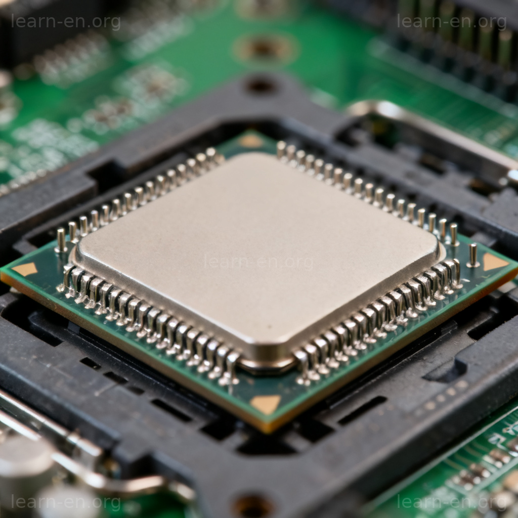 processor 电脑处理器图解：主板上的中央处理器CPU芯片