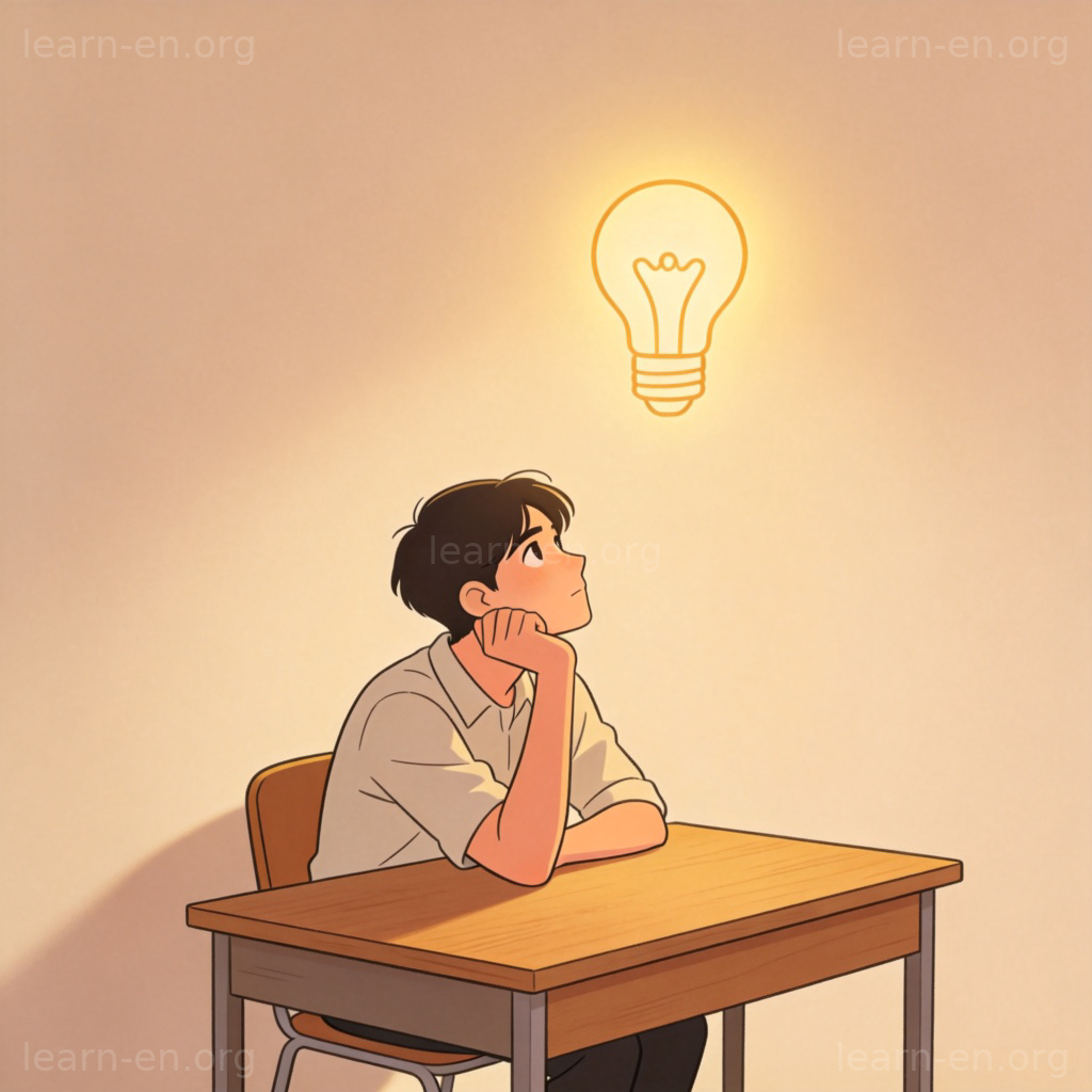 question质疑含义图解：人物托腮思考，象征批判性质疑