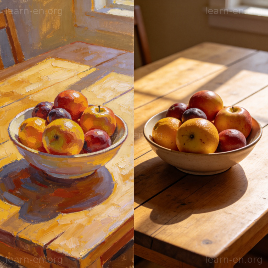 reality 真实性图解：画作与实物的真实性对比