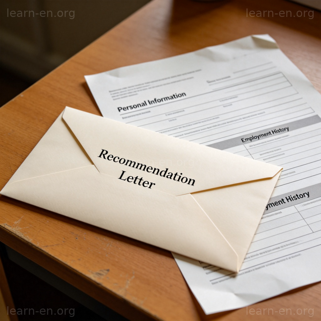 Recommendations 推荐信图解：信封与求职申请表