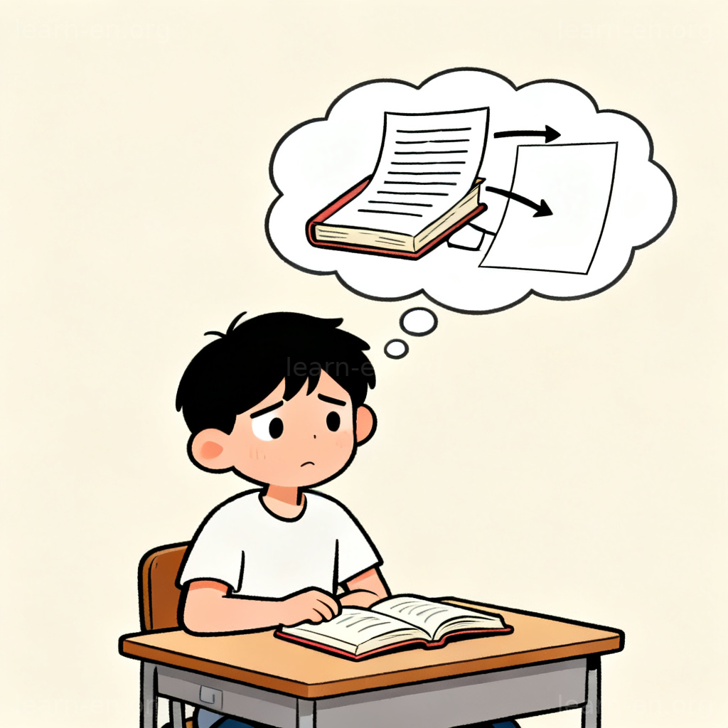 regurgitate 生搬硬套含义图解：学生机械复制书本内容
