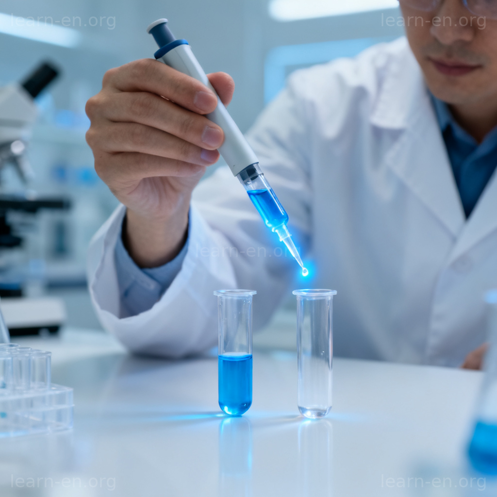 replicate 复制含义图解：科学家在实验室精确转移样本