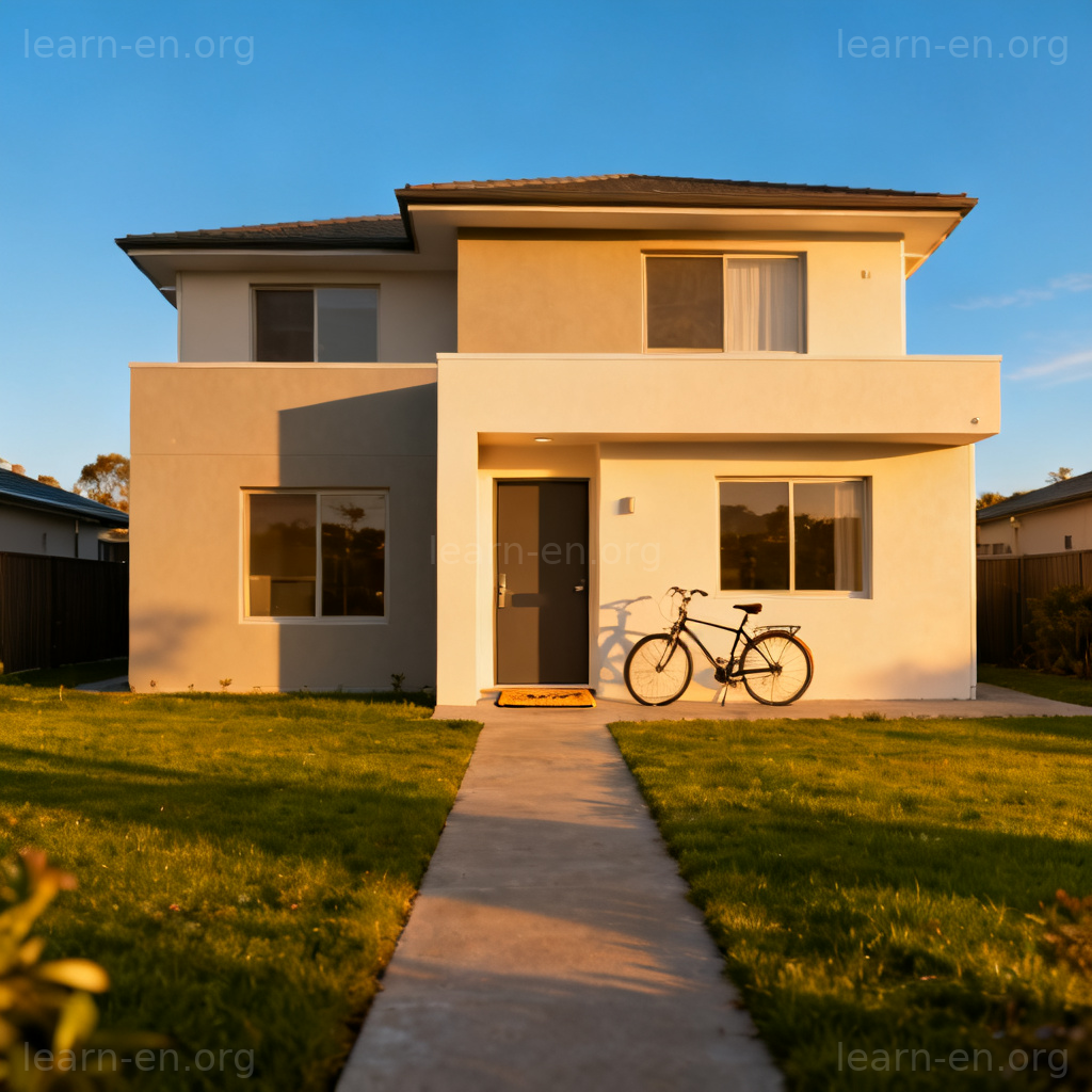 residence 住所含义图解：现代独栋住宅外观