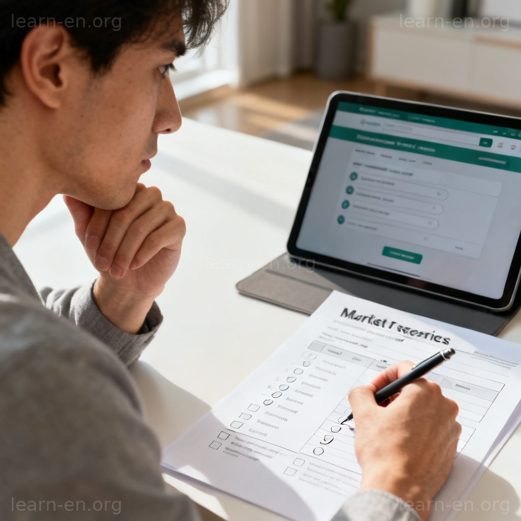 respondent 回答者图解：正在填写问卷的受访者