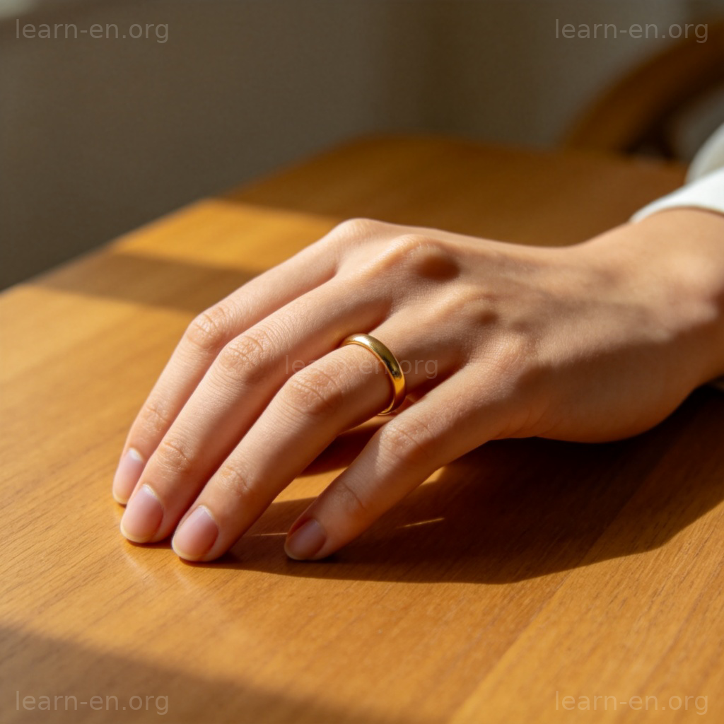 ring 戒指含义图解：手指上的璀璨钻戒特写