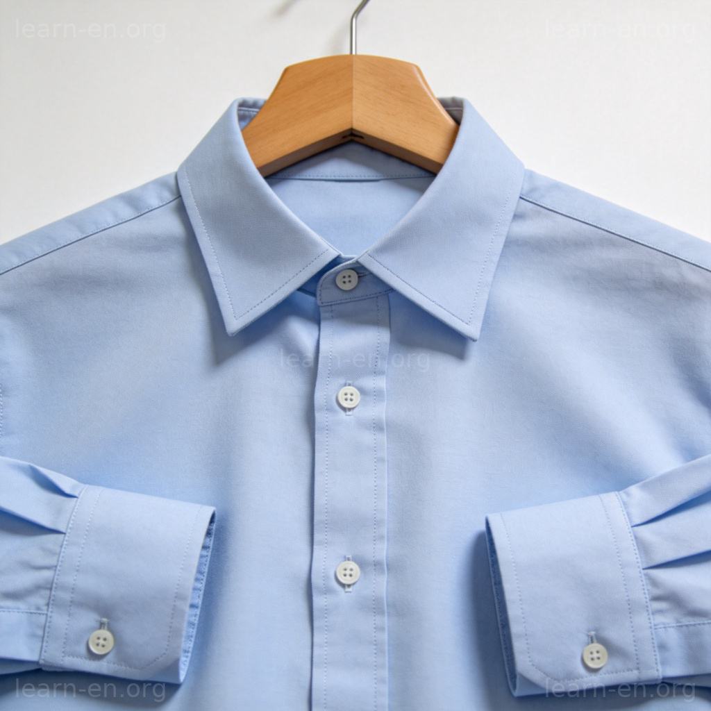 shirt 衬衫图解：经典男士纽扣衬衫悬挂展示