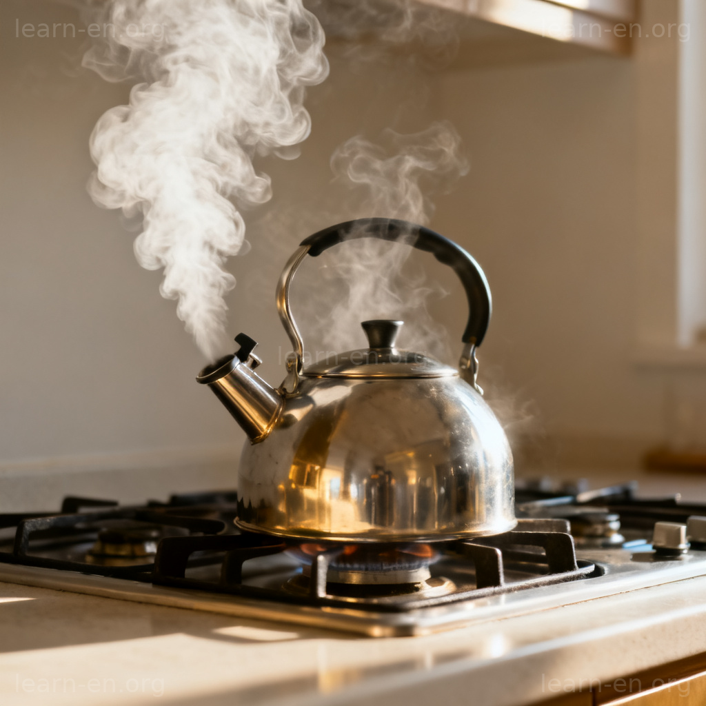 steam 蒸汽图解：烧水壶冒出的白色水蒸气