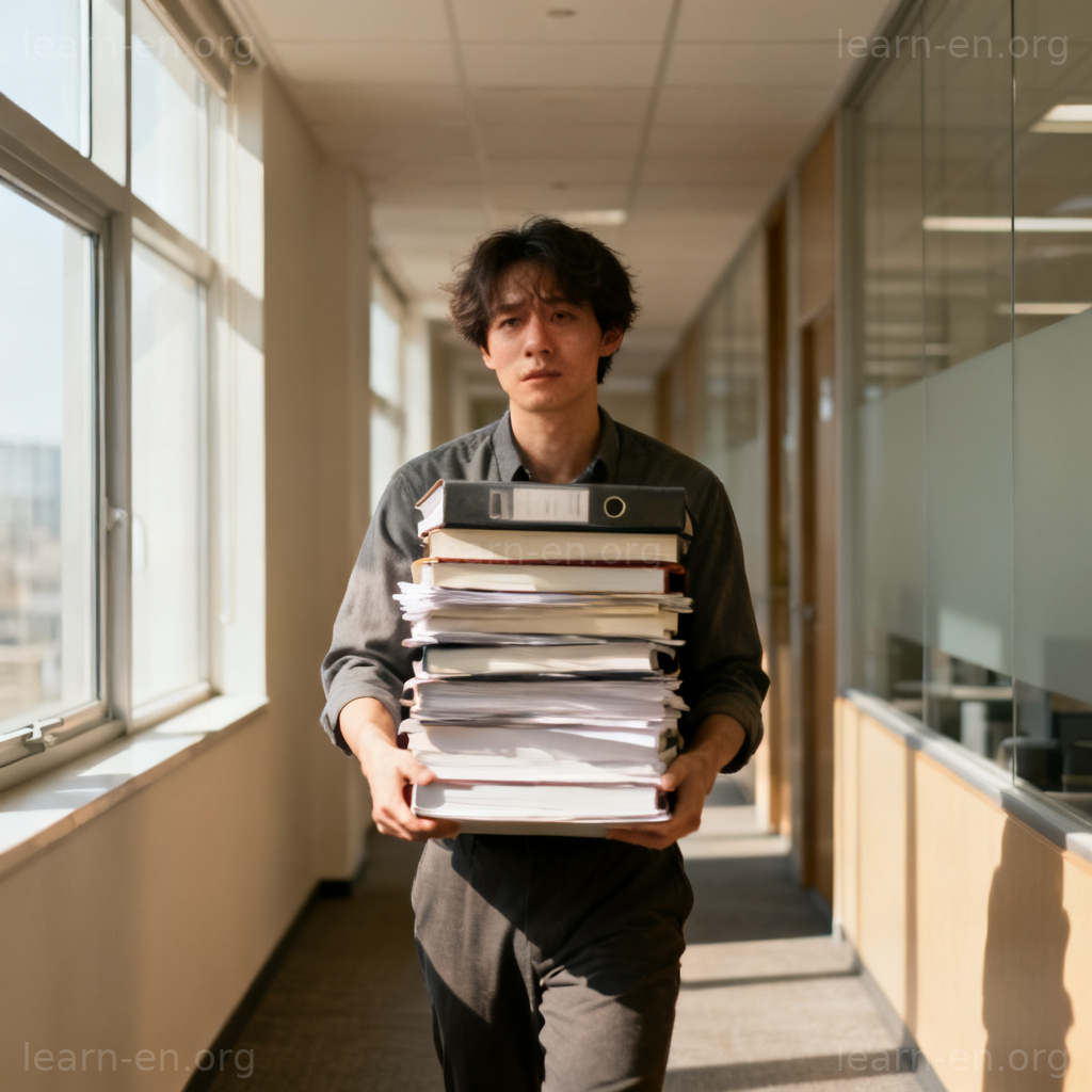 sustainable 可忍受含义图解：负重前行但表情镇定