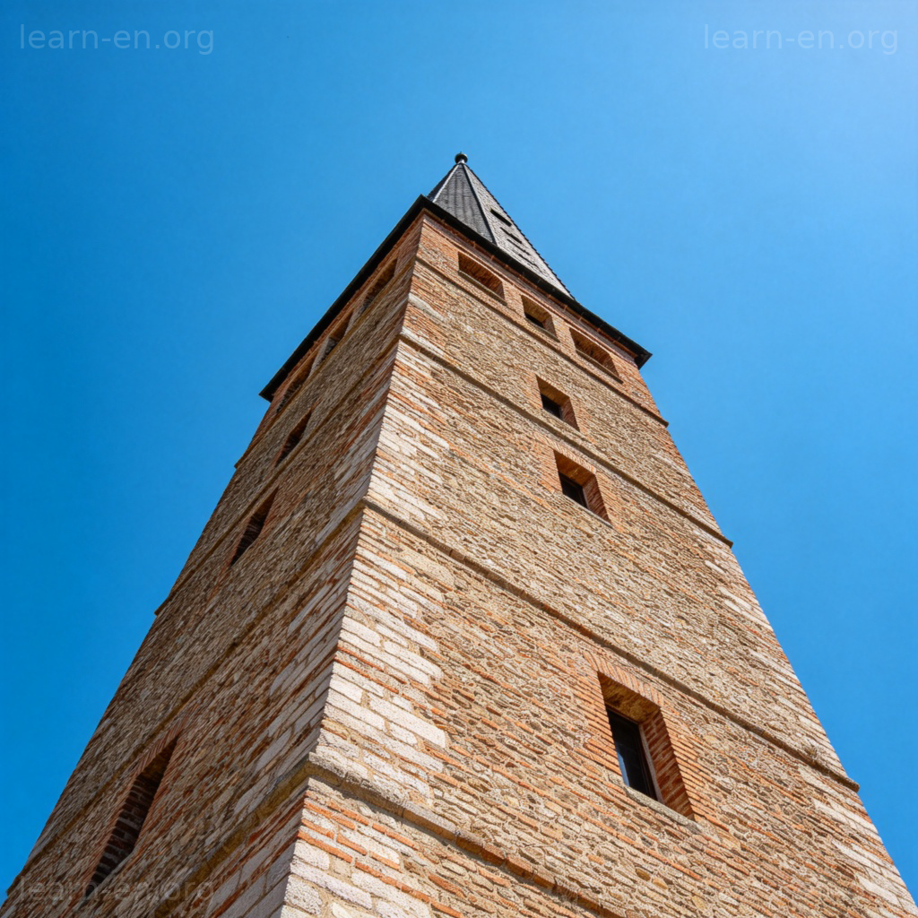 tower塔图解：高耸的砖石塔楼建筑细节展示