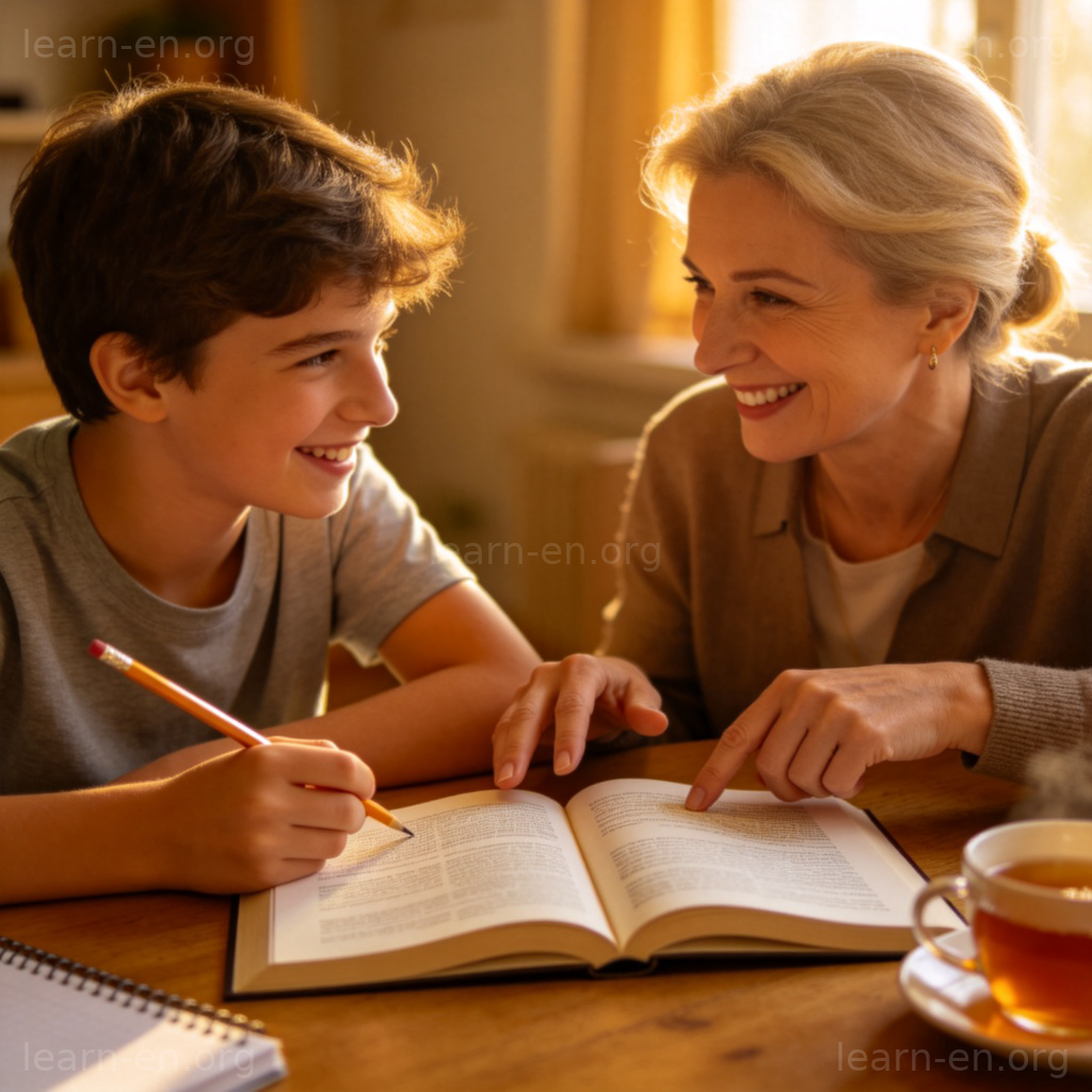 Tutoring 图解：导师与学生温馨辅导场景
