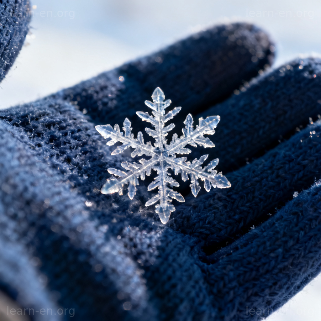 unique 含义图解：独一无二的雪花特写