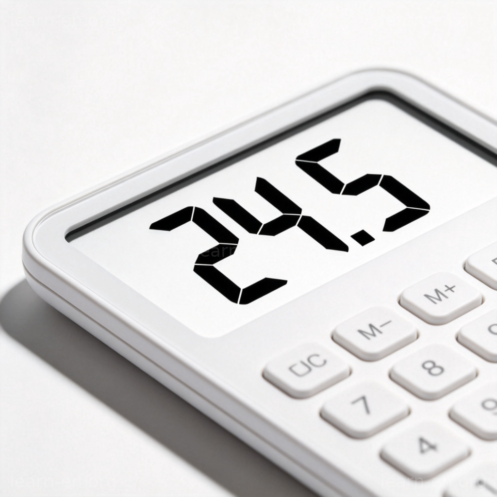 value 数值图解：电子屏幕显示清晰数字，代表具体数值