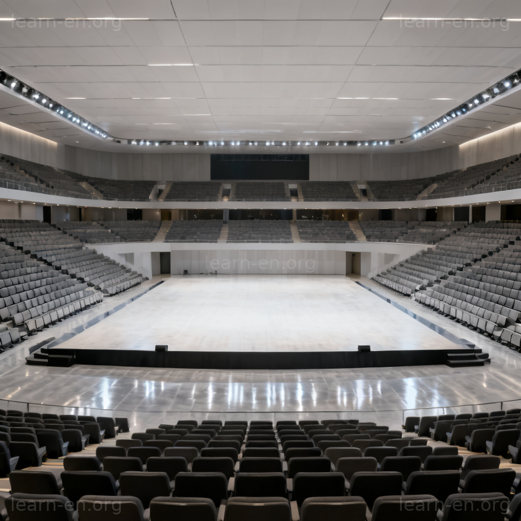 venue 场馆图解：现代音乐厅或体育场的内部空间