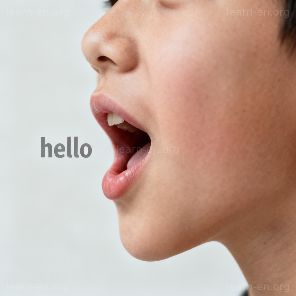 verbal 言语含义图解：特写人物清晰发音时的口型